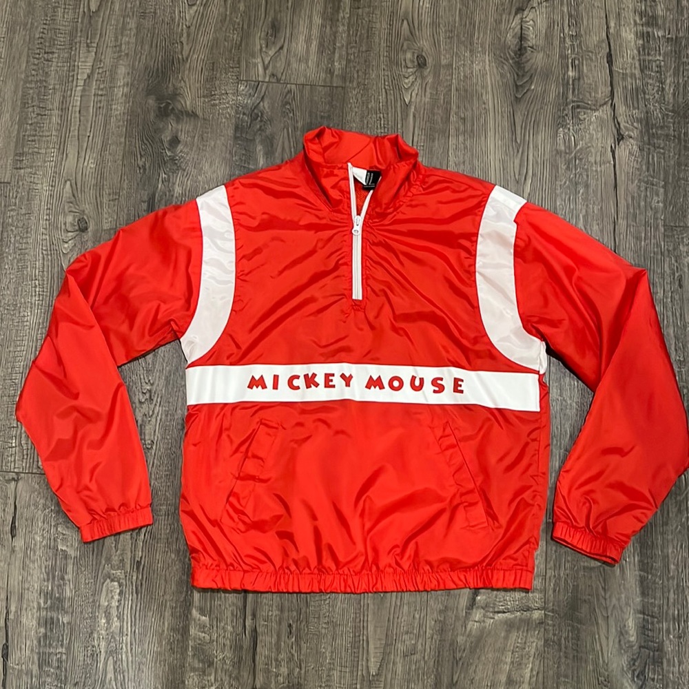 Disney wind breaker red boy or girl size medium